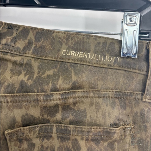 Current/Elliott Women's Ankle Skinny Coated Jeans Army Dirty Paws size 23 - Picture 8 of 15